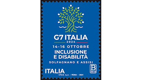 Poste Italiane ha emesso un francobollo dedicato a: G7 Italia – Inclusione e Disabilità