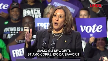 VIDEO Usa 2024, Harris: Siamo gli sfavoriti, ci aspetta un duro lavoro ma ci piace