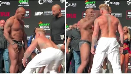 Tyson e Jake Paul, scontro in Texas prima del match: uno schiaffo scatena la rissa