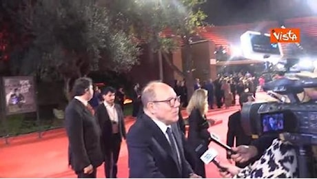 Carlo Verdone sul red carpet della Festa del Cinema di Roma