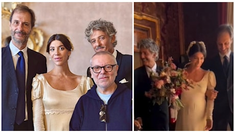 Fiorello, la figlia Olivia Testa s'è sposata: lui la accompagna all'altare (insieme all'altro papà) e canta al ricevimento