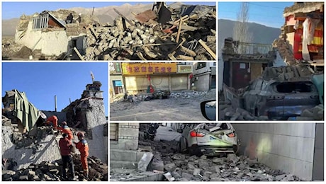 Terremoto in Tibet, scossa di magnitudo 7: edifici crollati e oltre 50 morti a causa del sisma - VIDEO