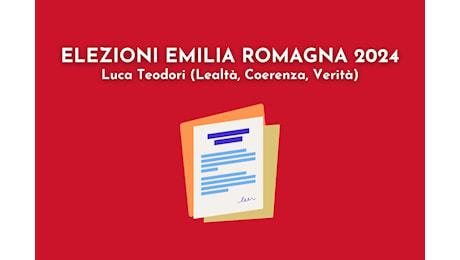 Elezioni Emilia Romagna 2024: programma Luca Teodori e proposte disabilità