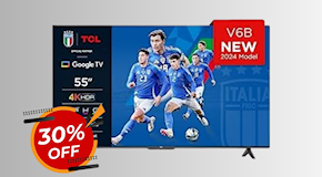 Smart TV TCL da 55” SCONTATISSIMA AL 30%: la paghi 150 EURO IN MENO