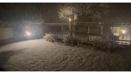 (Annunciata) Ecco la neve nel Parmense - Video: già il manto bianco a Tordenaso