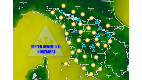 FINE SETTIMANA, COME SARA' IL TEMPO? ANCORA FREDDO E POI UN CAMBIAMENTO - METEO TOSCANA