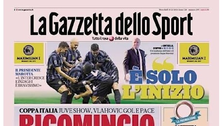 Prima Parla Marotta: Inter, è solo l'inizio. Juve show, Vlahovic gol e pace