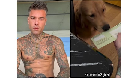 Due querele in due giorni. Ritorno in Italia amaro per Fedez