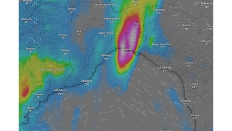 Temporali intensi e “lenti”: 48 ore di pioggia sulla Liguria. Terreni saturi d’acqua: “Torrenti sotto stress”