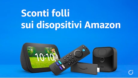 Black Friday 2024: Amazon sconta tutti gli Echo, Fire TV, eero, Blink, Ring e gli altri dispositivi: si parte da 19,99