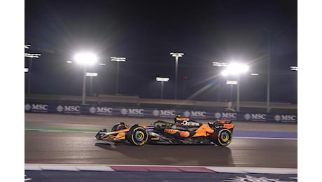 Gp Qatar, gara sprint: doppietta McLaren, Ferrari giù dal podio