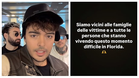 The Kolors annullano concerto in Florida: Bloccati dall'uragano Milton, vicini alle famiglie delle vittime