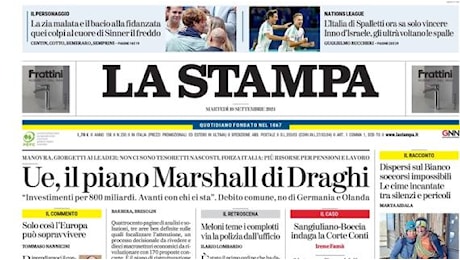 La Stampa : L'Italia ora sa solo vincere. Inno d'Israele, gli ultrà voltano le spalle