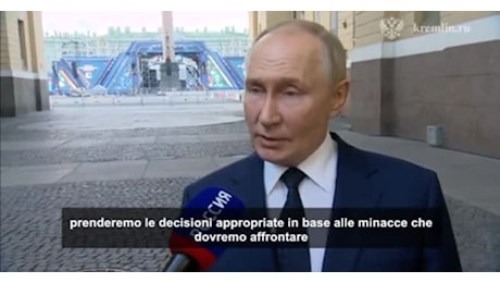 IL VIDEO. Putin: se Kiev colpirà Russia con armi Nato, decisioni appropriate