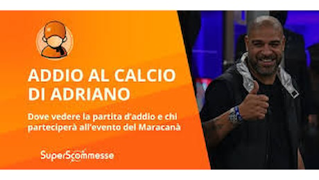 Adriano, addio al calcio: Oddschecker sponsor della partita del Maracanà tra Flamengo e “Amici dall’Italia”