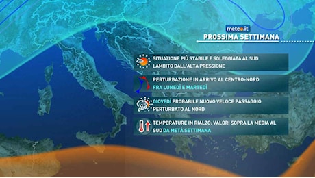 Meteo, nuova fase di forte maltempo in vista: la tendenza