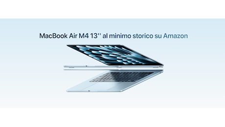 Il MacBook Air M4 13'' torna al minimo storico (-200€) ma restano poche unità