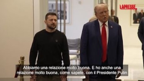 Ucraina, Trump: Ho un buon rapporto con Zelensky e con Putin