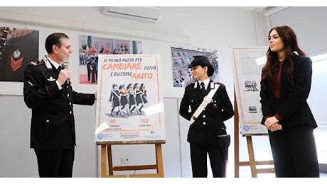 Gli studenti del Cottini a scuola dai carabinieri: ecco il manifesto per il 25 novembre