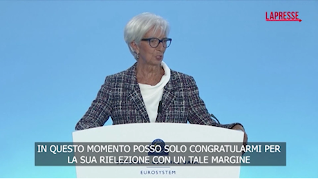 VIDEO Ue, Lagarde: Congratulazioni a von der Leyen per vittoria
