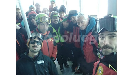 Gran Sasso, scesi a valle i soccorritori bloccati a Campo Imperatore