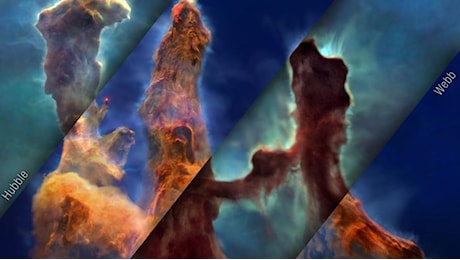 NASA: ecco i Pilastri della Creazione come non li avete mai visti prima