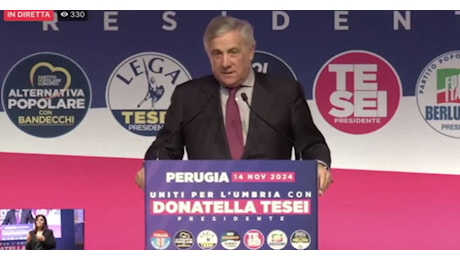 IL VIDEO. Umbria, Tajani: difendere il voto durante spoglio, li conosciamo bene