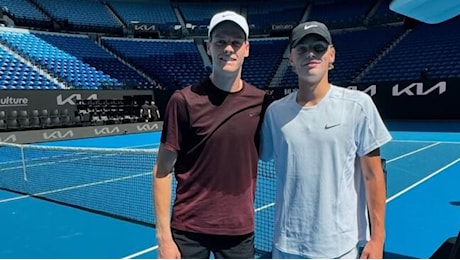 Tennis, primo allenamento per Sinner a Melbourne con Hewitt jr