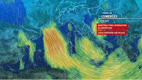 Meteo, feste di Natale con venti forti e neve: le zone a rischio