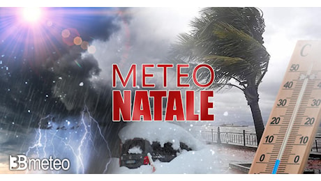 Meteo - Sarà un Bianco Natale per parte d'Italia. Pioggia, freddo, neve e vento dalla Vigilia a Santo Stefano. Ecco dove