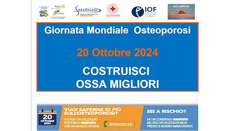 Patti: celebrata la Giornata Mondiale dell’osteoporosi con attività di sensibilizzazione