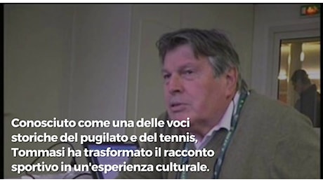 Addio a Rino Tommasi, gigante del giornalismo sportivo: la voce che ha raccontato pugilato e tennis