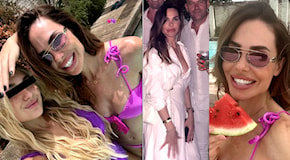 Ilary Blasi e Chanel Totti due gocce d'acqua: la foto col bikini abbinato e il party in piscina