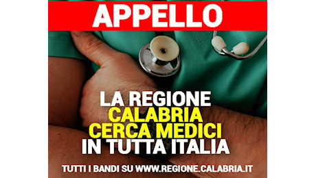 Sanità, la Regione Calabria cerca medici per guardia medica e 118 | INFO