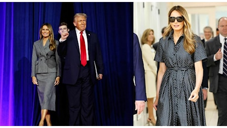 Trump, i look della first lady Melania: tailleur grigio per la rielezione e tacchi altissimi. Tutti gli abiti iconici (e costosissimi)