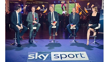 La squadra Sky al Gran Galà del Calcio 2024