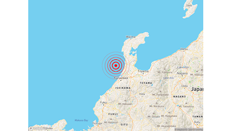 Scossa di TERREMOTO Magnitudo 6.2 a Honshu, Giappone. Ecco i dettagli.