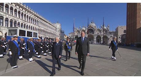 Venezia, la visita del presidente Mattarella: cronaca di una giornata di festa