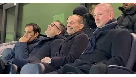 Allegri allo stadio per Tottenham-Roma. VIDEO