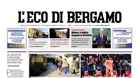 Il Como ne ha di più. L'Eco di Bergamo intitola: Atalanta, una brutta frenata