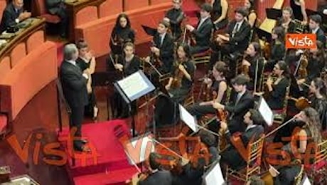 L'intervento di Riccardo Muti al termine del Concerto di Natale in Senato