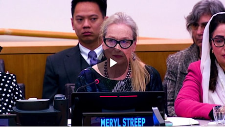 Meryl Streep alle Nazioni Unite parla della repressione delle donne afghane