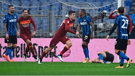 MATCH FACTS Roma-Inter: nel 2021 spettacolare pareggio a suon di reti all'Olimpico