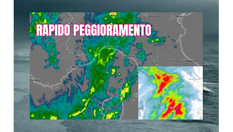 METEO: IL MALTEMPO ENTRA NEL VIVO - PRIME PRECIPITAZIONI ANCHE IN TOSCANA » Nottata con libeccio forte