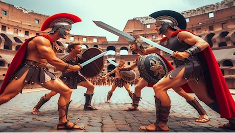 Turisti gladiatori al Colosseo sotto l’egida di Airbnb: più kitsch di così non si può. Non si svende un simbolo per un pugno di dollari