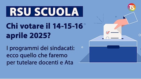 Rsu Scuola, chi votare il 14, 15 e 16 aprile? I sindacati presentano il loro programma: 10 VIDEO INTERVENTI