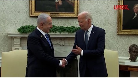 Usa, Biden accoglie Netanyahu alla Casa Bianca. Il presidente di Tel Aviv: «Grazie per i 50 anni di sostegno»