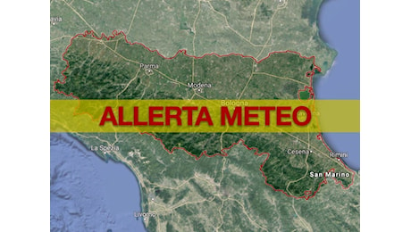 Allerta Meteo Emilia-Romagna: domani ancora forti temporali, allarme piene