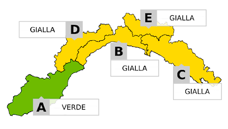 Maltempo in arrivo, allerta gialla sul savonese