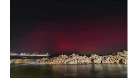 Le immagini dell'aurora boreale all'Elba